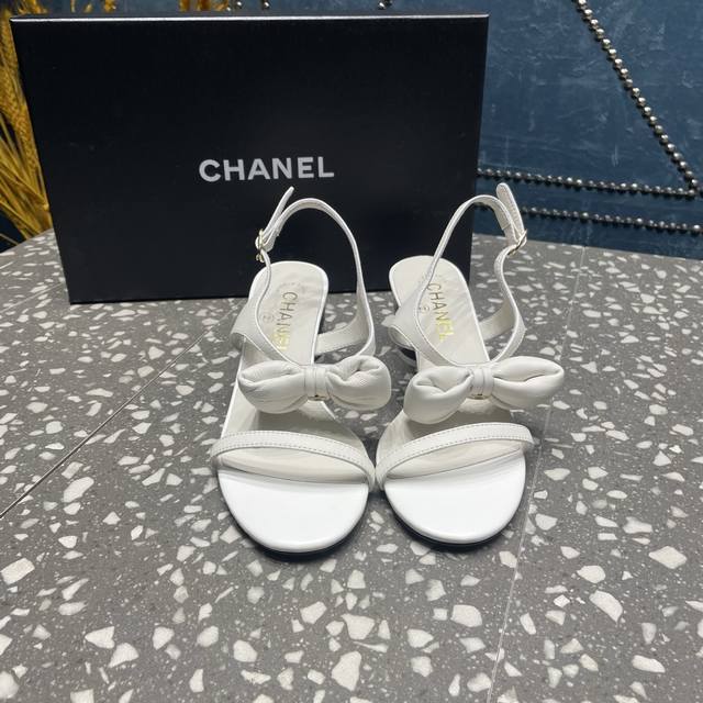 Chane* Xiaoxiang New Cowhide Fabric Genuine Leather Outsole Heel Height 2.5 35-4