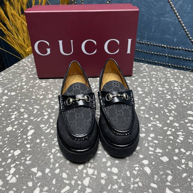 Gucci Wedge Heel Platform-Sold Simultaneously At The Counter Perfect On The Feet