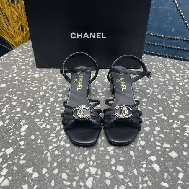 Chane* Chanel New Bow Mary Jane Thick Heel Sandals Have Beauty And Wear Your Own