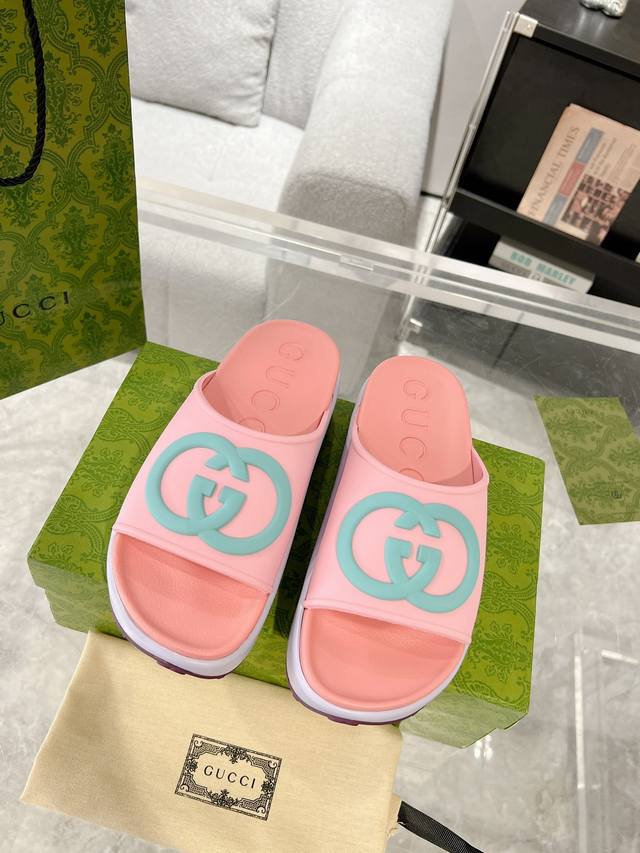 Latest Gucci 23Ss Spring And Summer Single Product New Thick-Soled Beach Couple