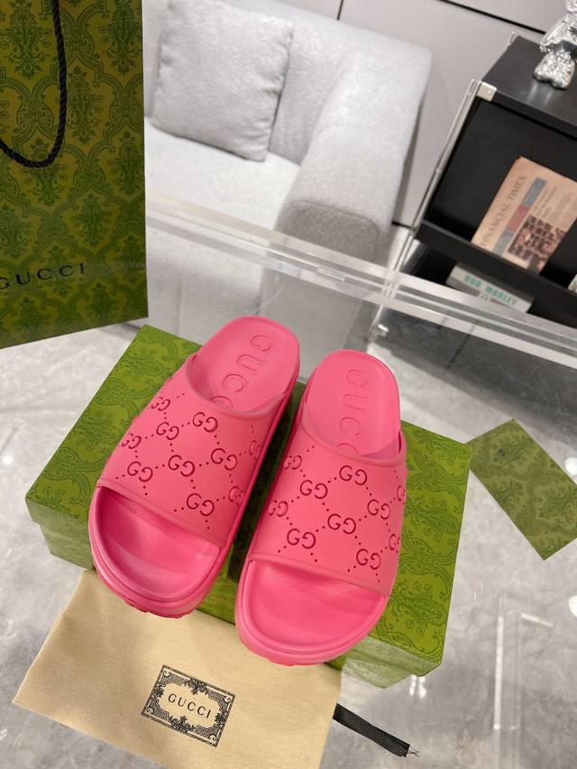 Gucci 23Ss Spring And Summer Single Product New Thick-Soled Beach Couple Slipper