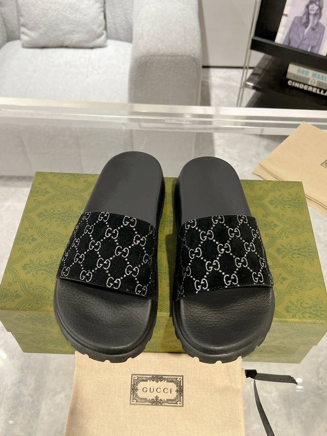 Running Volume Couple Gucci Couple Sandals And Beach Shoes Top Version Spring An