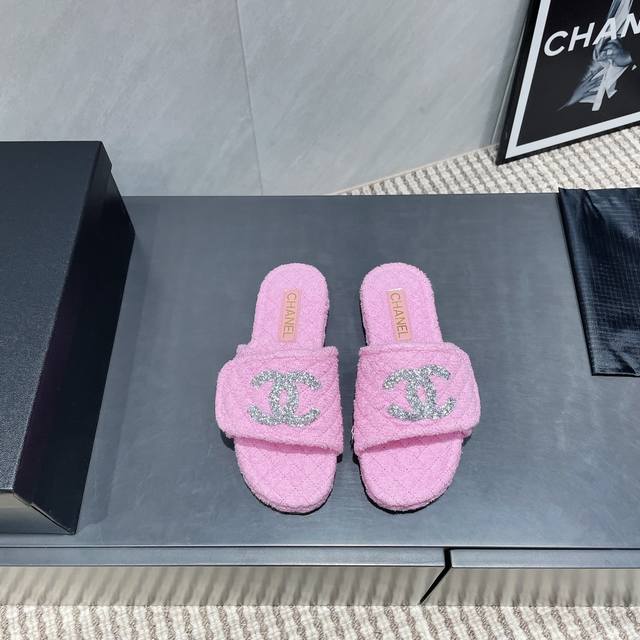Factory: Exclusive Top Version Chane*L Xiaoxiang 2025Vs Hot Sandal Series Gray S