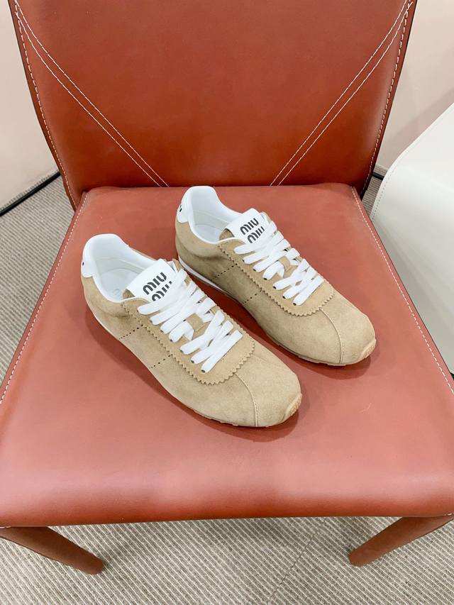 Miumi* Miu Miu's Latest Retro German Training Shoes Original Purchase Developmen
