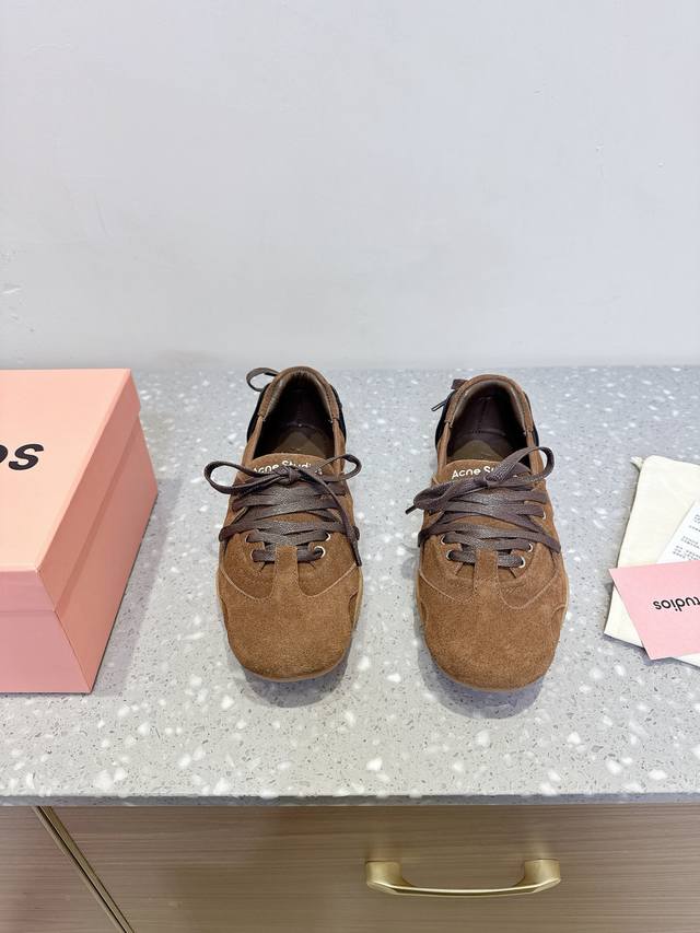 Acne Studios 24Fw Denim Denim Ballet Shoes Leisure Sports Shoes Original Purchas