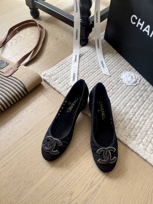 Chanel 25S Early Spring New Braided Single Shoe Series! Top Version! First Relea