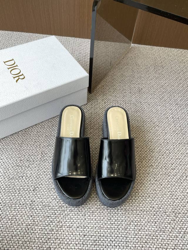 Dior Dior 25Ss Spring And Summer New D-Attitude Wedge Sandals Platform Sandals T