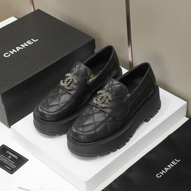 Chan**Chan**Chan Thick-Soled Single Shoes, Loafers, Four-Season Shoes, Unique Do