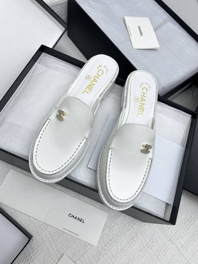 Purchasing-Level Chanel 25Ss Chanel New Chanel Buckle Half-Slipper Loafers Godde