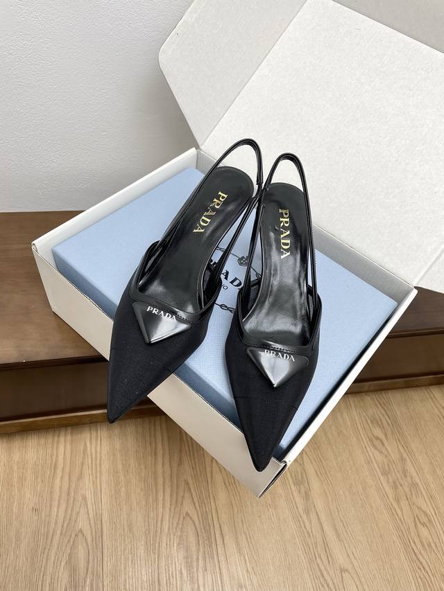 Airplane Box Version Prada Prada 2025 Latest Spring And Summer Mesh High-Heeled