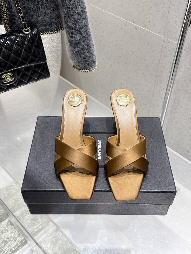 Saint Laurent Ysl New High-Heeled Sandals And Slippers Original Lasts, Top Quali