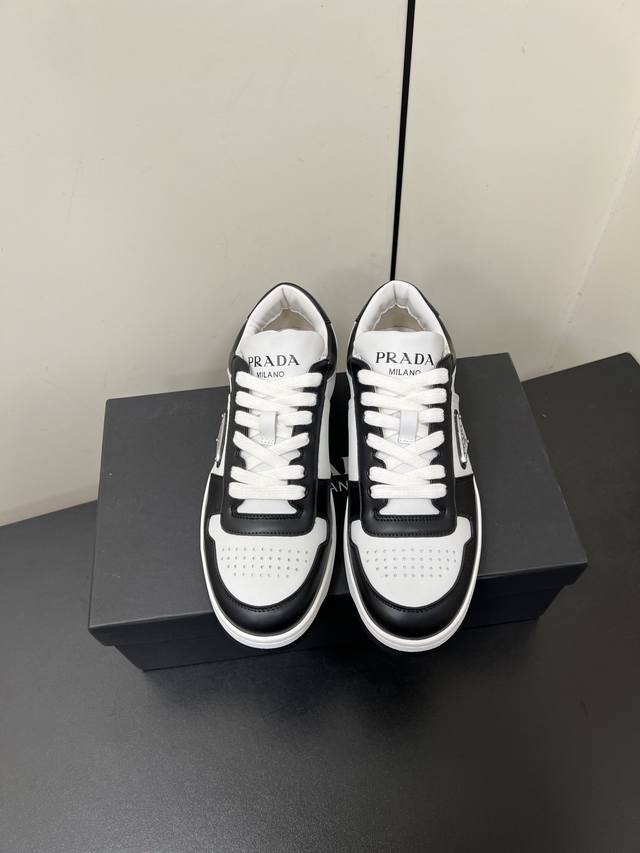 Men's 480Prada Downtown Lace-Up Couple Sneakers Song Jia And Li Xian's Same Casu