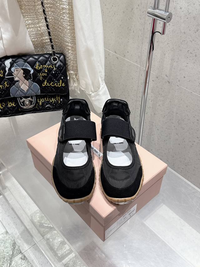 Top Edition Miumiu Miu Miu 25Ss Spring/Summer New Mary Jane Biscuit Shoes Forres