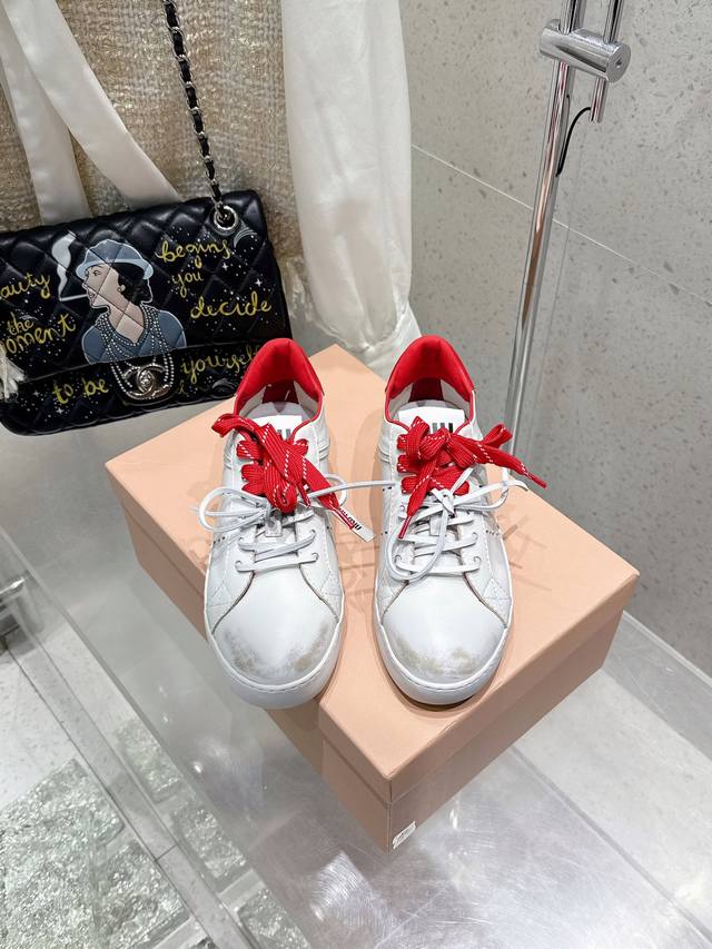 Purchasing Level Miu Miu 25Ss Miu Miu Thick-Soled Biscuit-Soled 25Ss New British