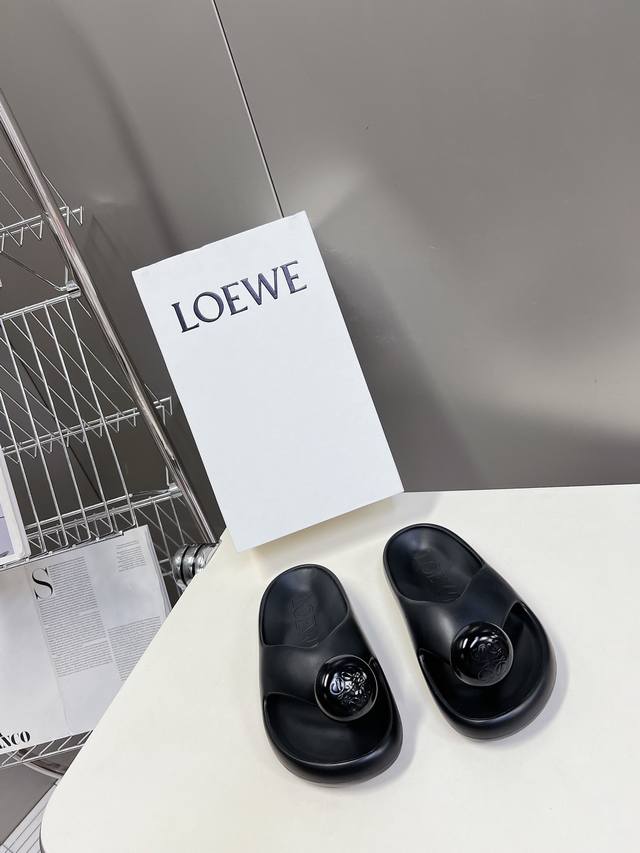 Loewe Spring And Summer New Ease Bubble Flip-Flops Beach Sandals Original Purcha