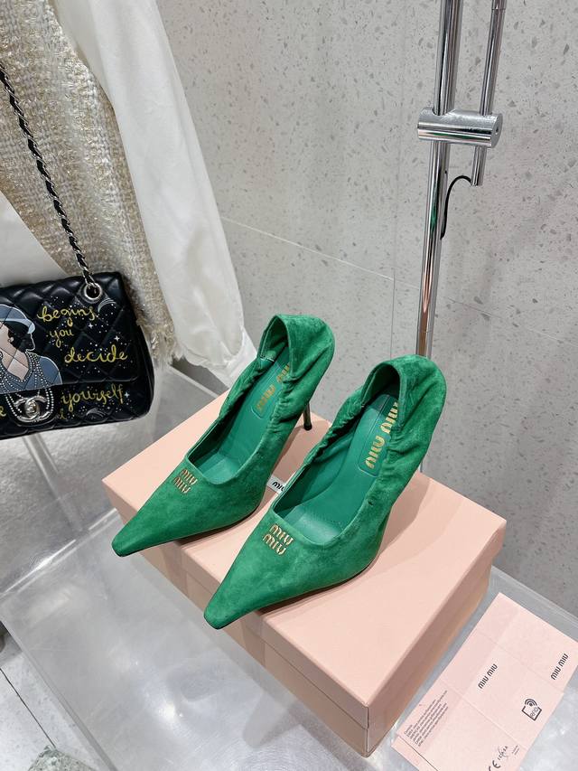 Factory Miu Miu 25Ss New Spring And Summer Pointed High Heels The Catwalk Intern