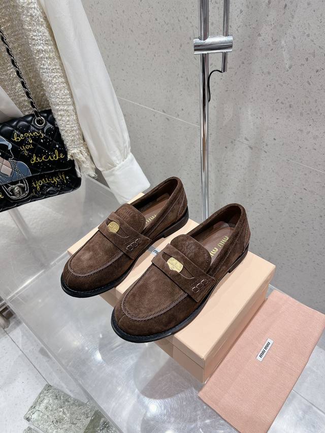 High Version Miumiu Loafers This Season's Miu Is Simply Too Amazing. The Entire