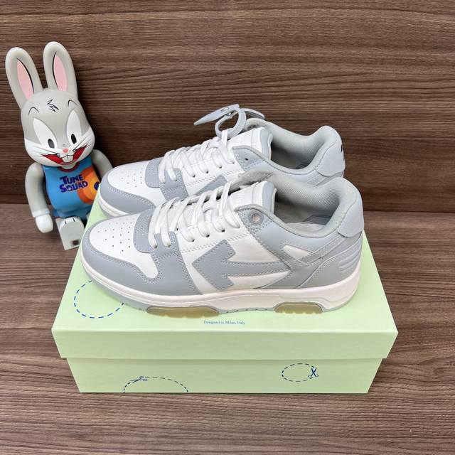 Top Version Off-White Out Of Office Low-Top Skateboard Shoes For Couples In Lake
