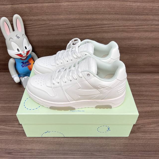 Top Version Off-White Out Of Office Low-Top Skateboard Shoes Couple Style White.