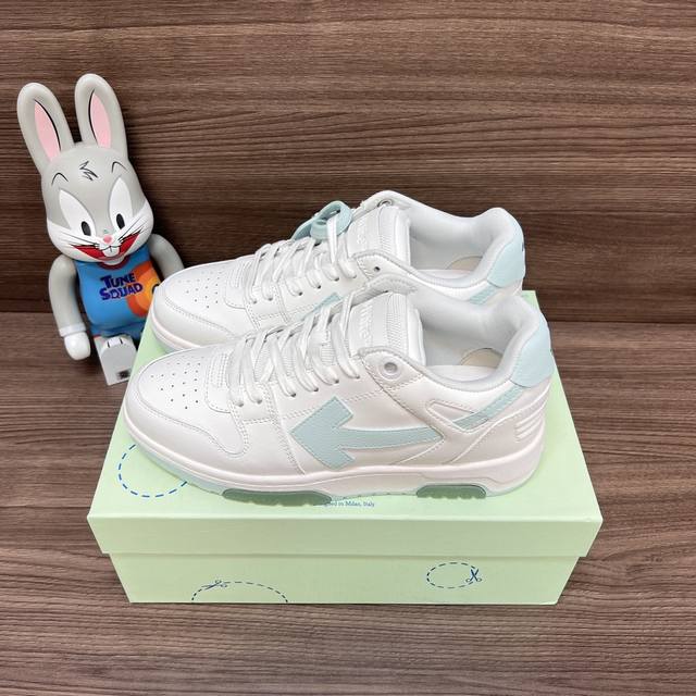Top Version Off-White Out Of Office Low-Top Skateboard Shoes For Couples In Whit