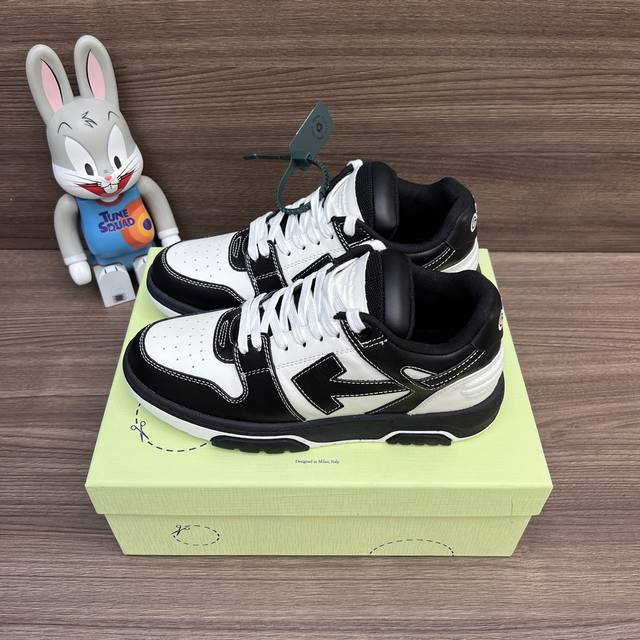 Top Version Off-White Out Of Office Low-Top Skateboard Shoes Couple Style Blue A