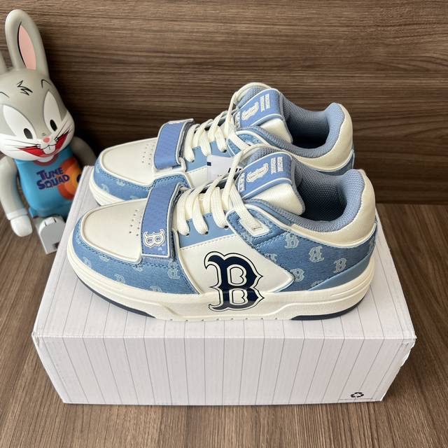 Top Version Mlb Chunky Liner Classic Monogram Non-Slip Wear-Resistant Mid-Top Sn
