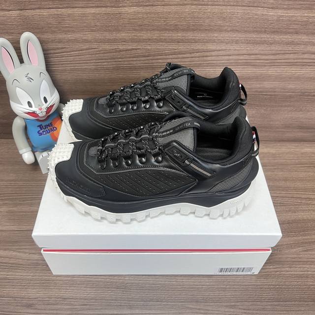 Top Version Moncler Trailgrip Mesh Lace-Up Round Toe Low-Top Sports Casual Shoes