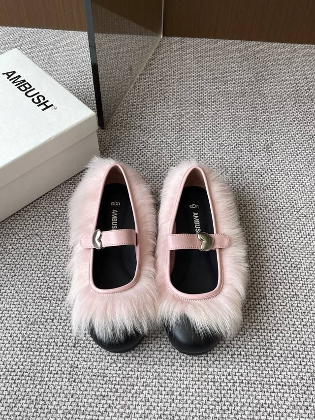 Ugg X Ambush Niche Fashion Brand 25Ss Spring And Summer Joint Hit Furry Mary Jan