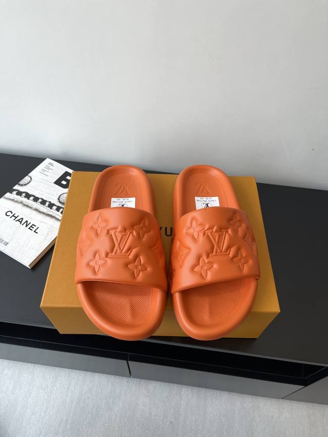 New Upgraded Lv High Version Beach Slippers Original Development Truly 1:1 Top V