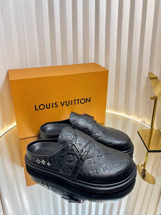 Factory: Women's And Men's Top Version Louis Vuitton Lv Baotou Slippers Donkey B