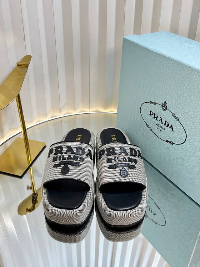 Prada Prada Woven Slippers Are Super Popular. The Latest Spring And Summer Sawto