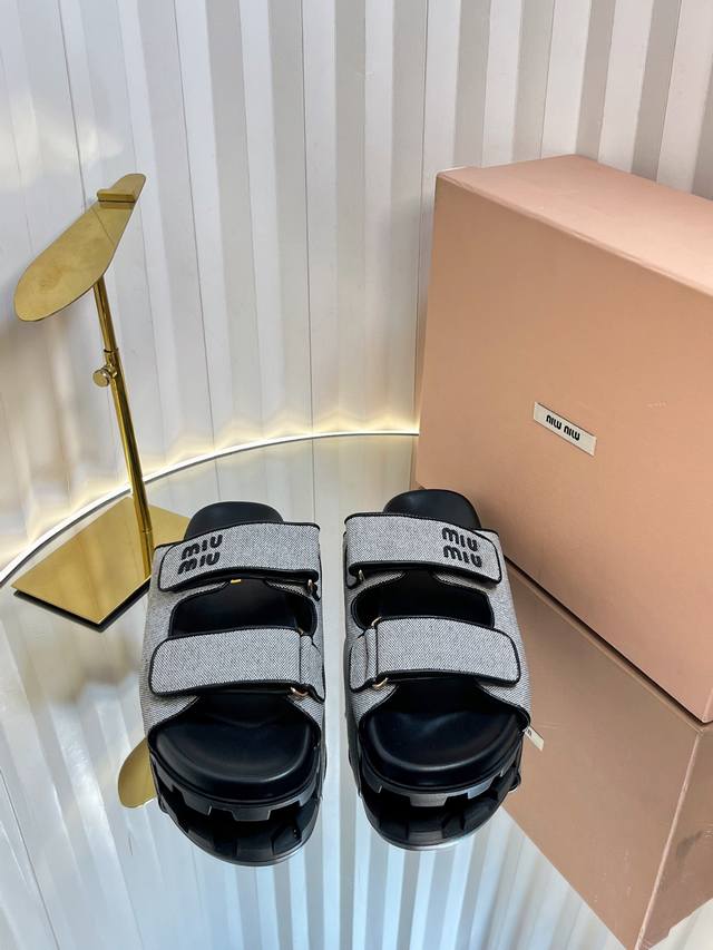 Miumiu Miu Miu Spring Braided Slippers Miu Ss25 New Arrival~ Spring And Summer B