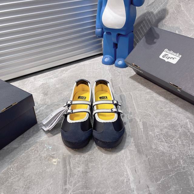 Factory Onitsuka Tiger Mexico 66 Tgrs Flat-Heel Mary Jane Shoes Interpret The Ba
