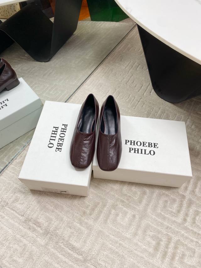 Factory Phoebe Philo25Ss Low-Heeled Simple Single Shoes Sure Enough, It Is Still