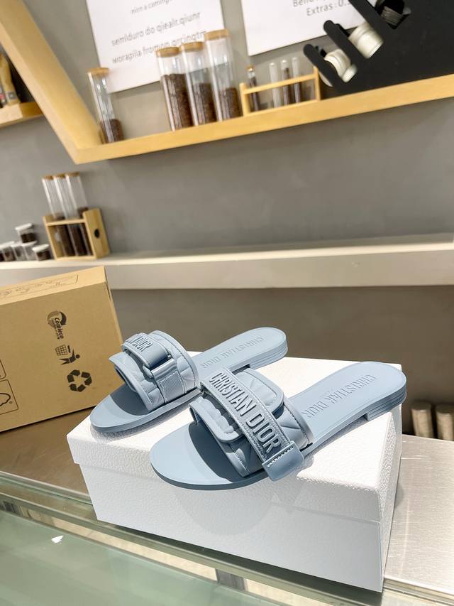 Factory Price Dior Dior 25 Latest Velcro Buckle Sandals Series New Color System!