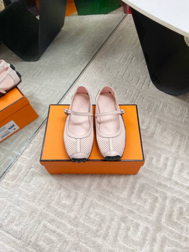 Factory Hermes Hermes H Home 25 New Mesh Mary Jane Casual Shoes Ugly Shoes Are F