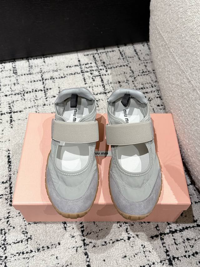 Miumiu Miu Miu 25 Spring/Summer New Biscuit Shoes Forrest Gump Shoes Casual Snea