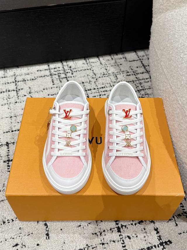 Lvlouis Vuitton Donkey Brand 25 Spring And Summer New Canvas Casual Shoes Origin