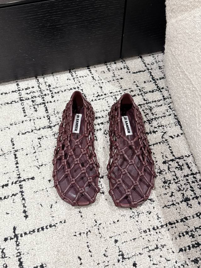 Jil Sander Jil Sander 25 Spring And Summer Latest Woven Leather Mesh Sandals Jen