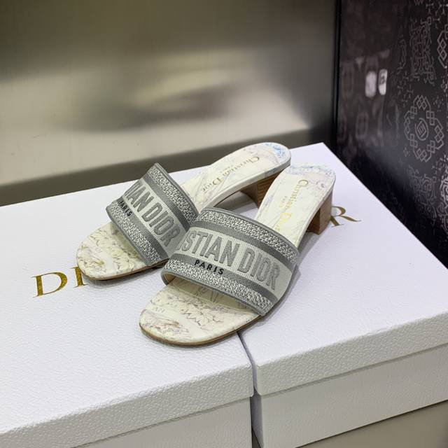Factory P Price P Flat Thick Heel Dior Dway Early Spring New Flip Flops Women's