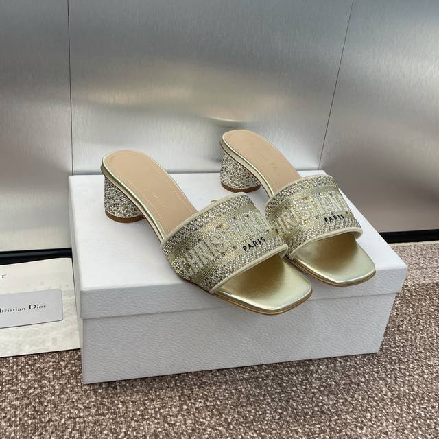 Factory P Price P Dior Dway Spring And Summer New Flip Flops With Color Matching