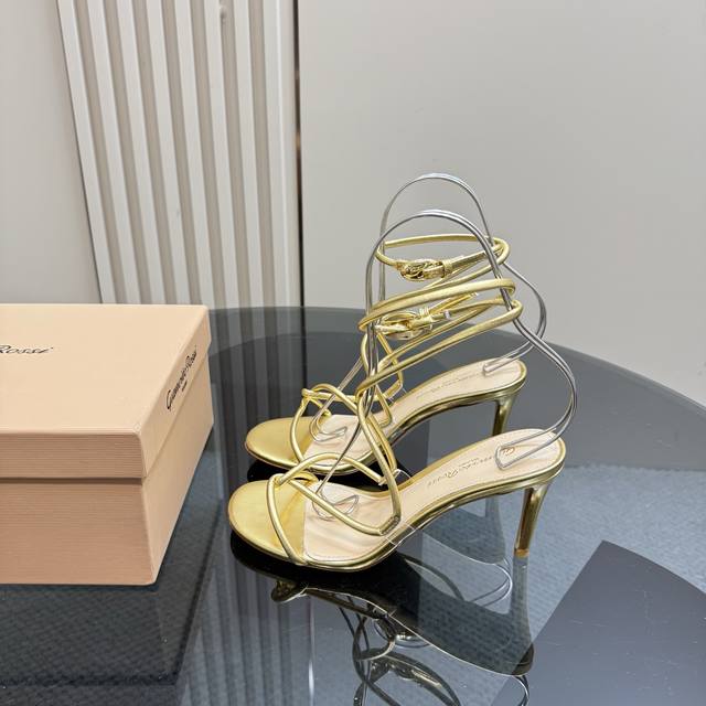 Top Version Gianvit* Ross*2025 Early Spring New Sandals A Delicate Yet Elegant I