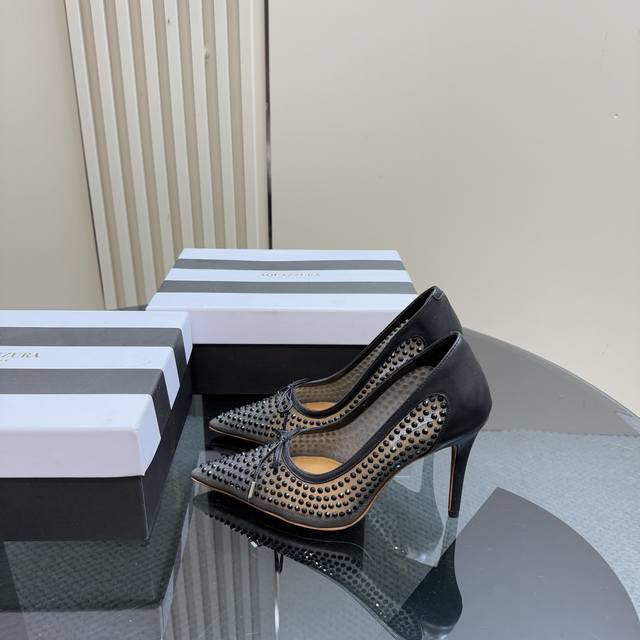 Aquazzura Big Pineapple Rhinestone High Heel Sandals Are Super Elegant When Worn