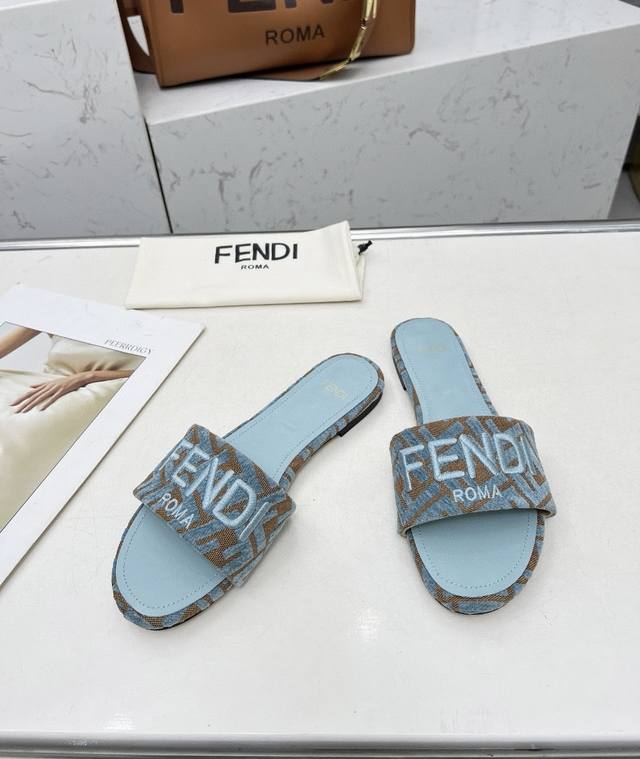 Factory P Rubber Sole, Leather Sole, 25 Latest Summer Hit Fendi Flat Slippers, O