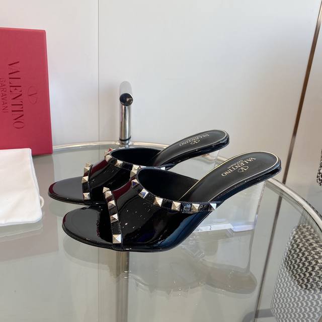 Valentino - New Transparent Pvc Crystal Heel Wedge Sandals Top Quality Classic R