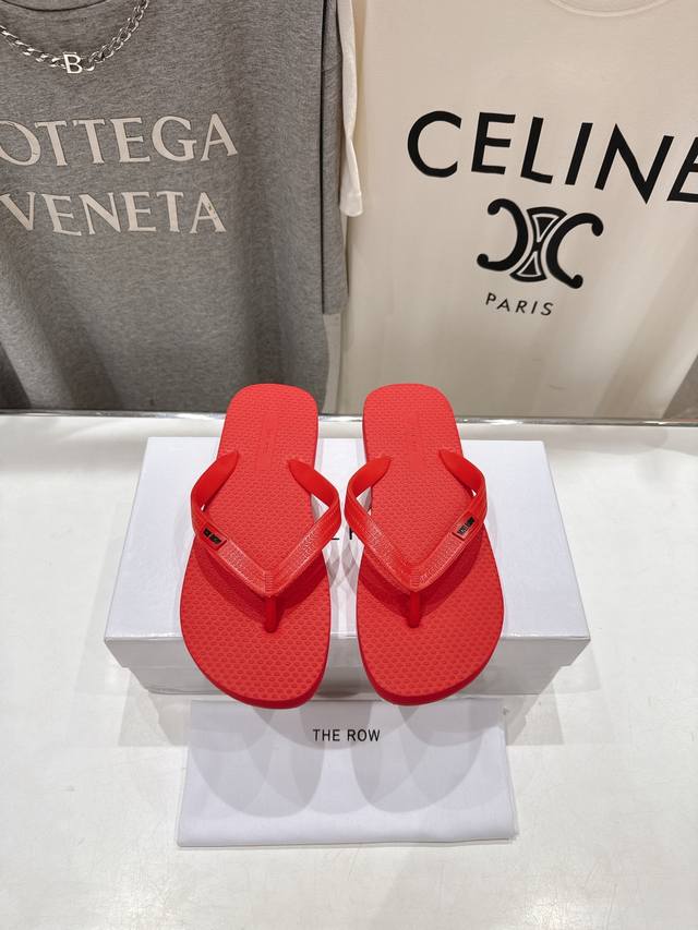 High Version Factory The Row 2025Ss Summer New Flip-Flops And Beach Slippers 202