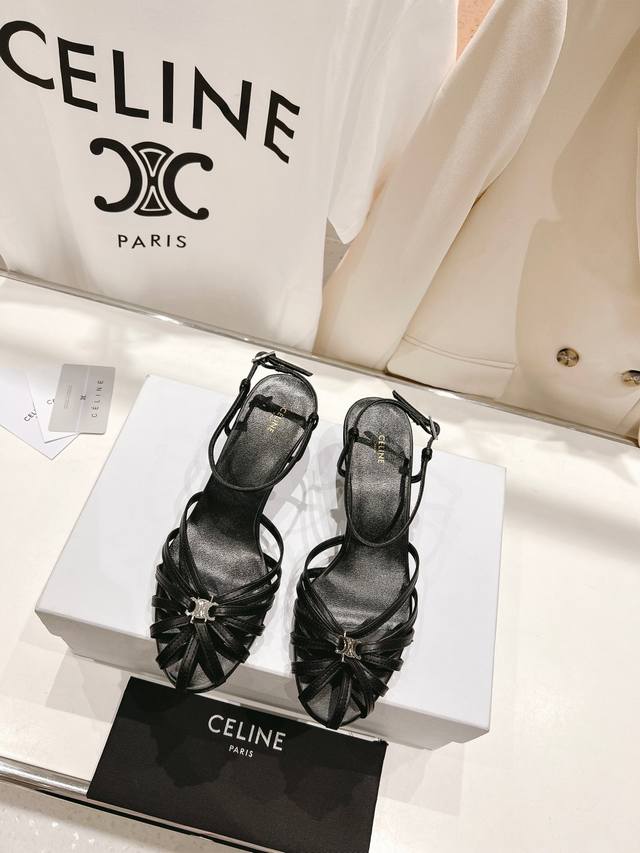High Version Factory Celine~Celine 2025Vs Latest Hot Retro Sandals In Summer, Pe