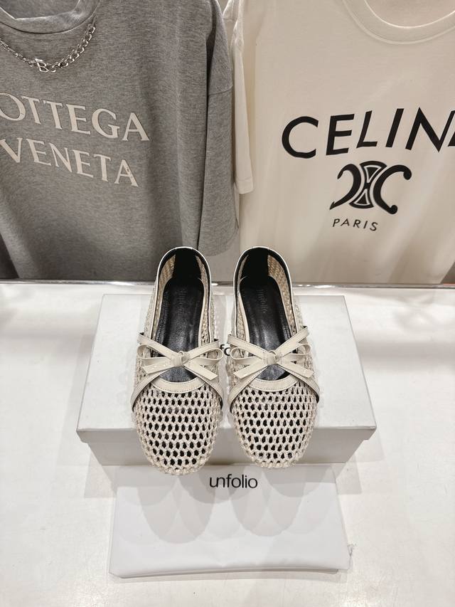 High Version Factory Unfolio Fashion Brand 25Ss Spring And Summer New Mesh Bow M