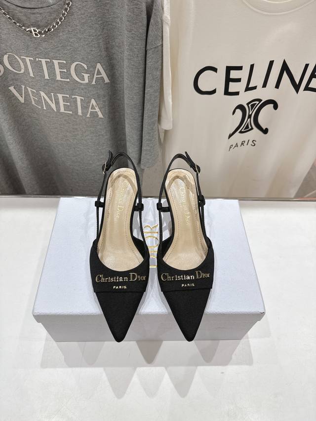 High Version Factory Dior*Dior D Home 2025Ss Spring And Summer New Pointed High