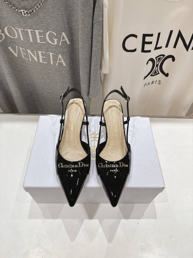 High Version Factory Dior*Dior D Home 2025Ss Spring And Summer New Pointed High